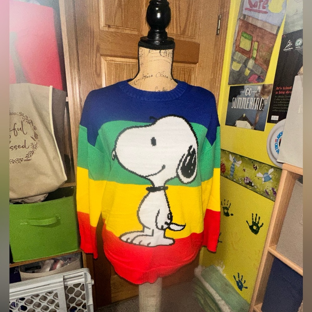 🌈PEANUTS RAINBOW 🌈 SWEATER